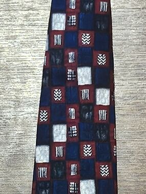 Rosenblums JACKSONVILLE mens handmade 100% silk tie SIZE 60x3.75 MULTICOLOR T16